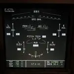 Airbus ECAM System Display - Flight Controls